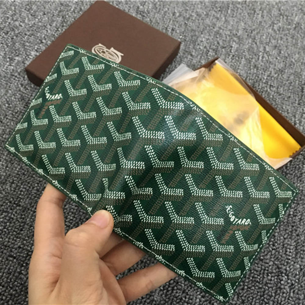 Goyard Short 6 Card Slots Billfold Wallet Green - 