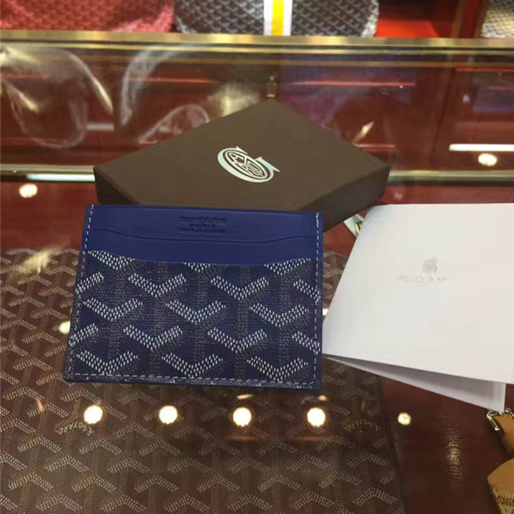 Goyard Card Holder Blue - 