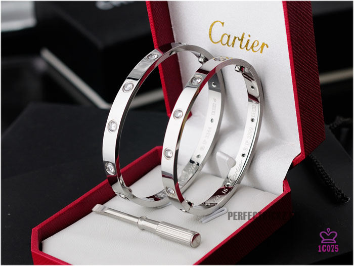 Cartier Love Bracelet Gold With Colorful Stones - DesignerGu