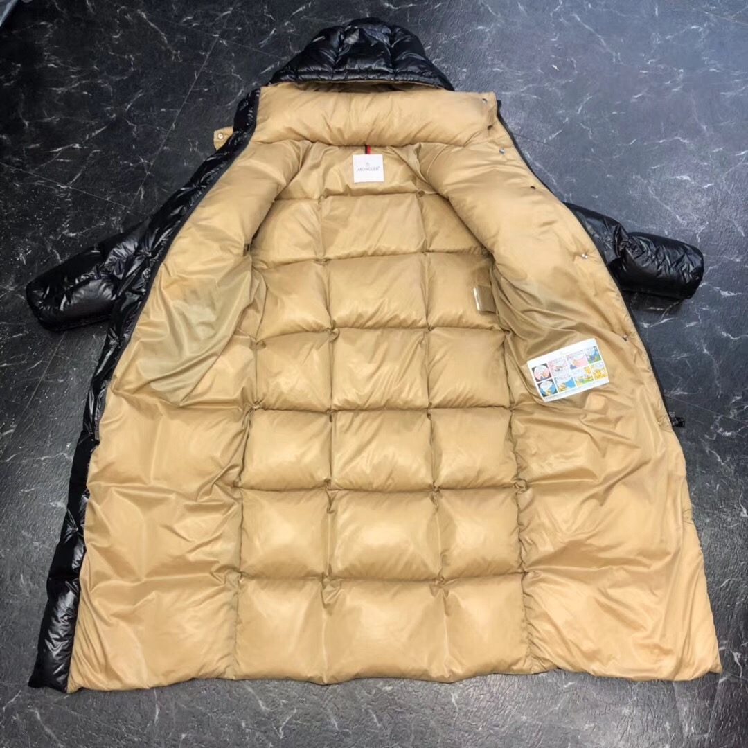 Moncler Black Long Down Jacket - 