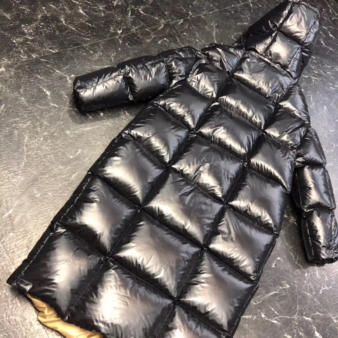 Moncler Black Long Down Jacket - 