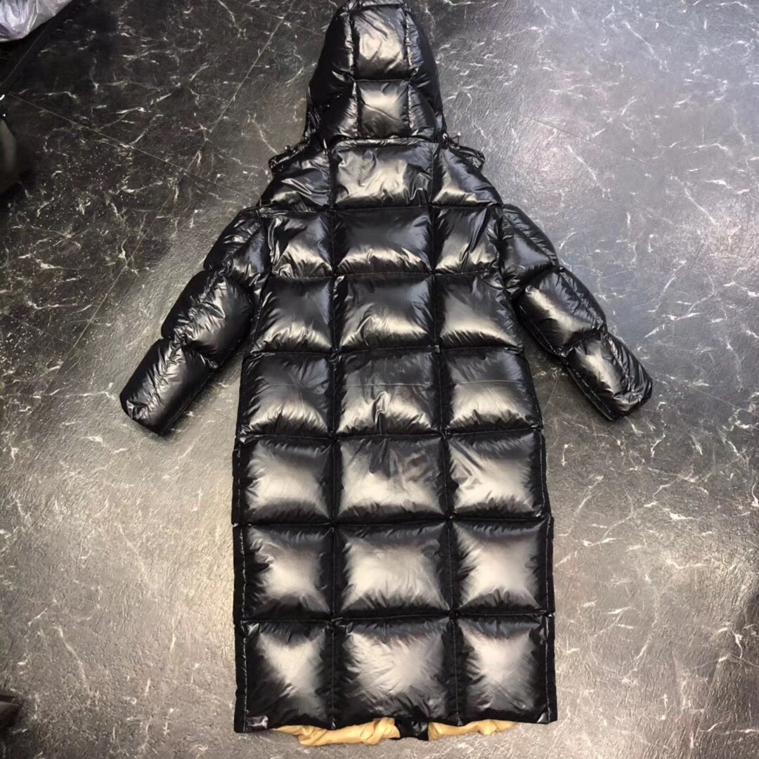 Moncler Black Long Down Jacket - 