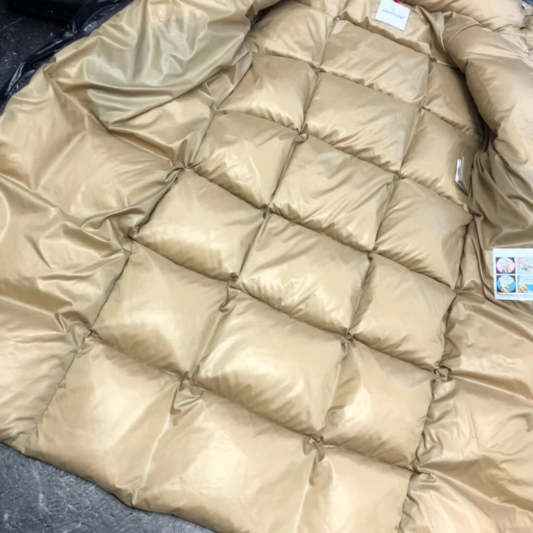 Moncler Black Long Down Jacket - 