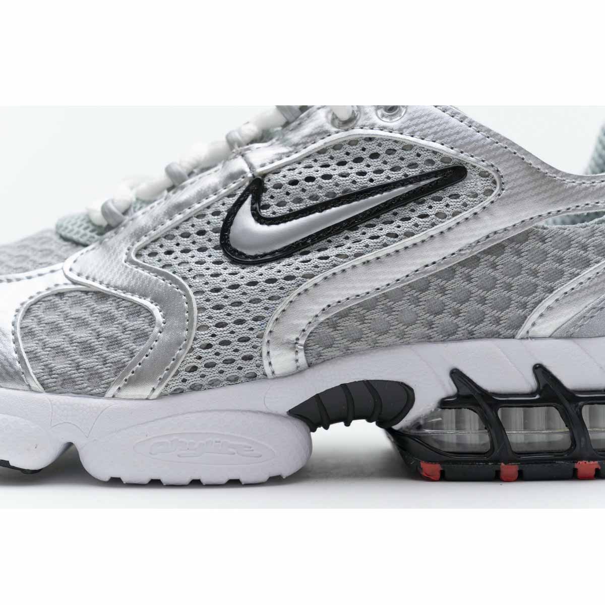 Stussy X Nike Air Zoom Spiridon Caged 2 Metallic Silver - 