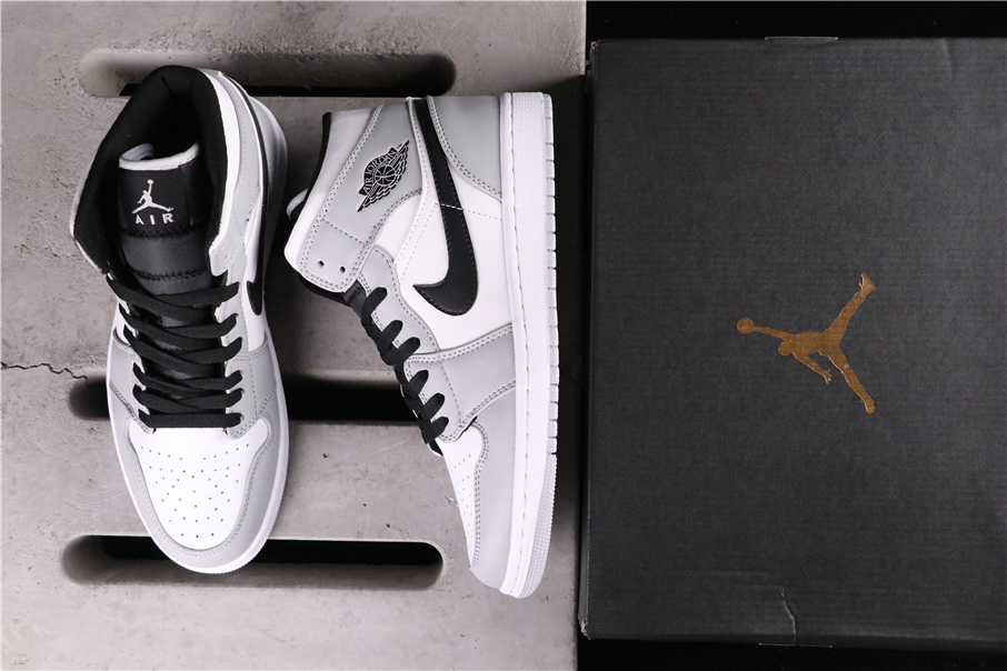 Jordan 1 Mid Light Smoke Grey - 