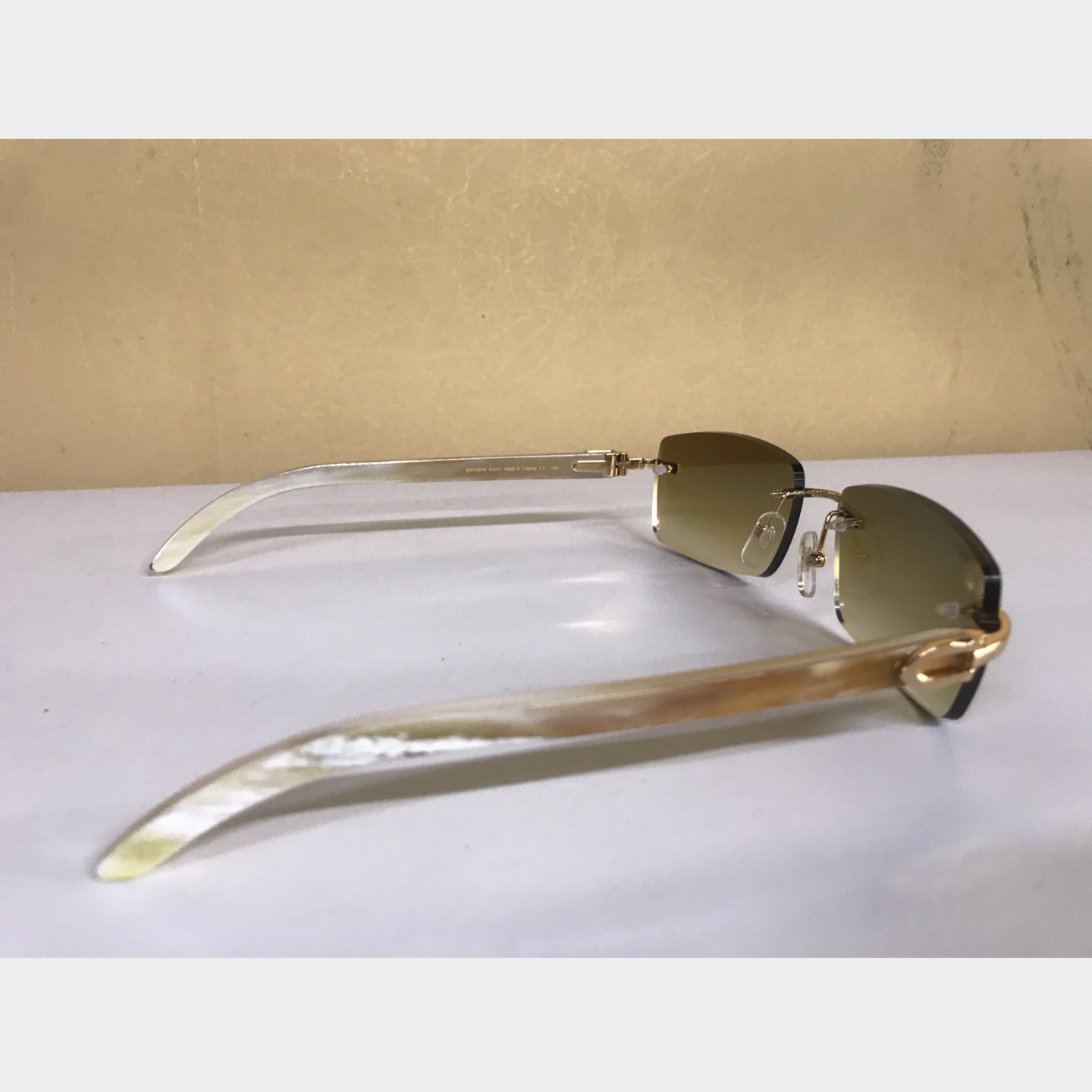 Cartier 3524012 White Buffalo Eyeglasses In Gold - 