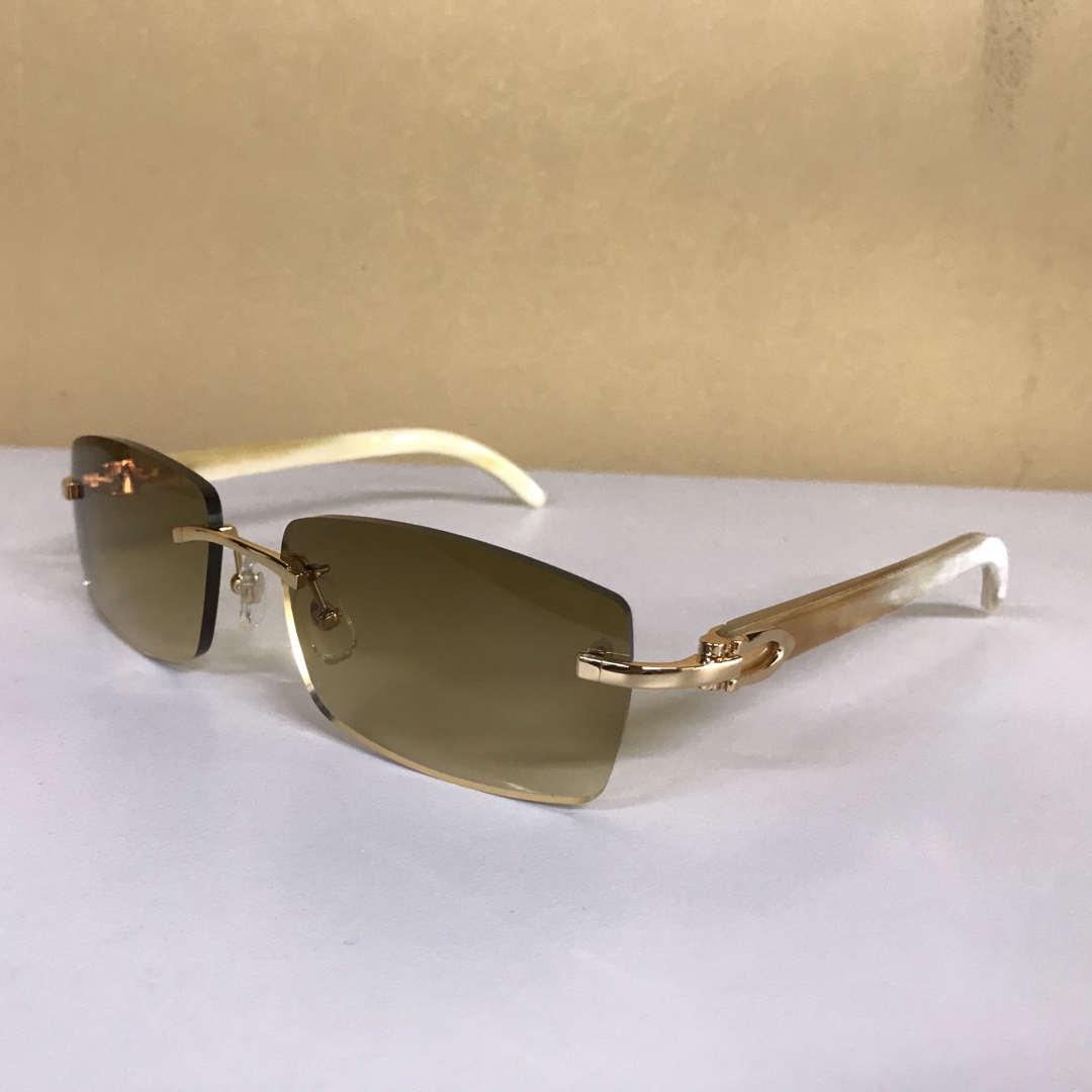 Cartier 3524012 White Buffalo Eyeglasses In Gold - 