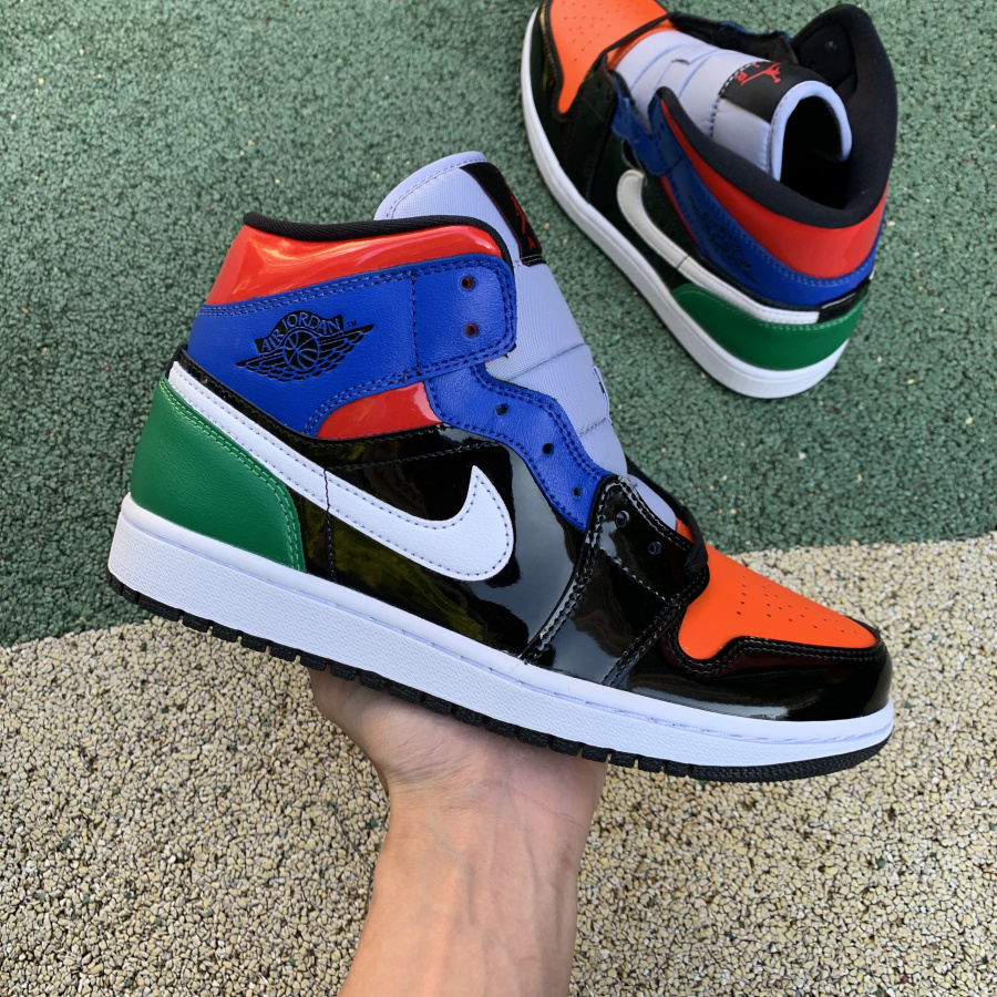Jordan Air 1 Mid SE “Multicolor Patent” - DesignerGu