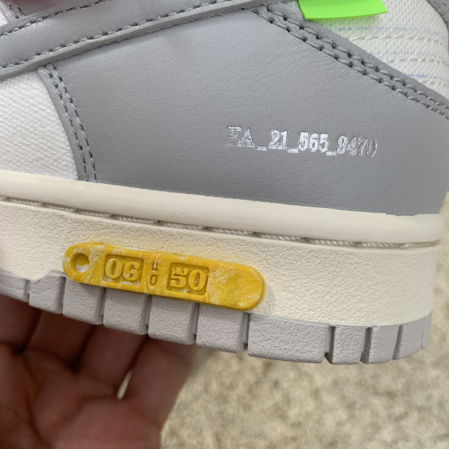Nike X Off-White Dunk Low Lot 06 "The 50" - 