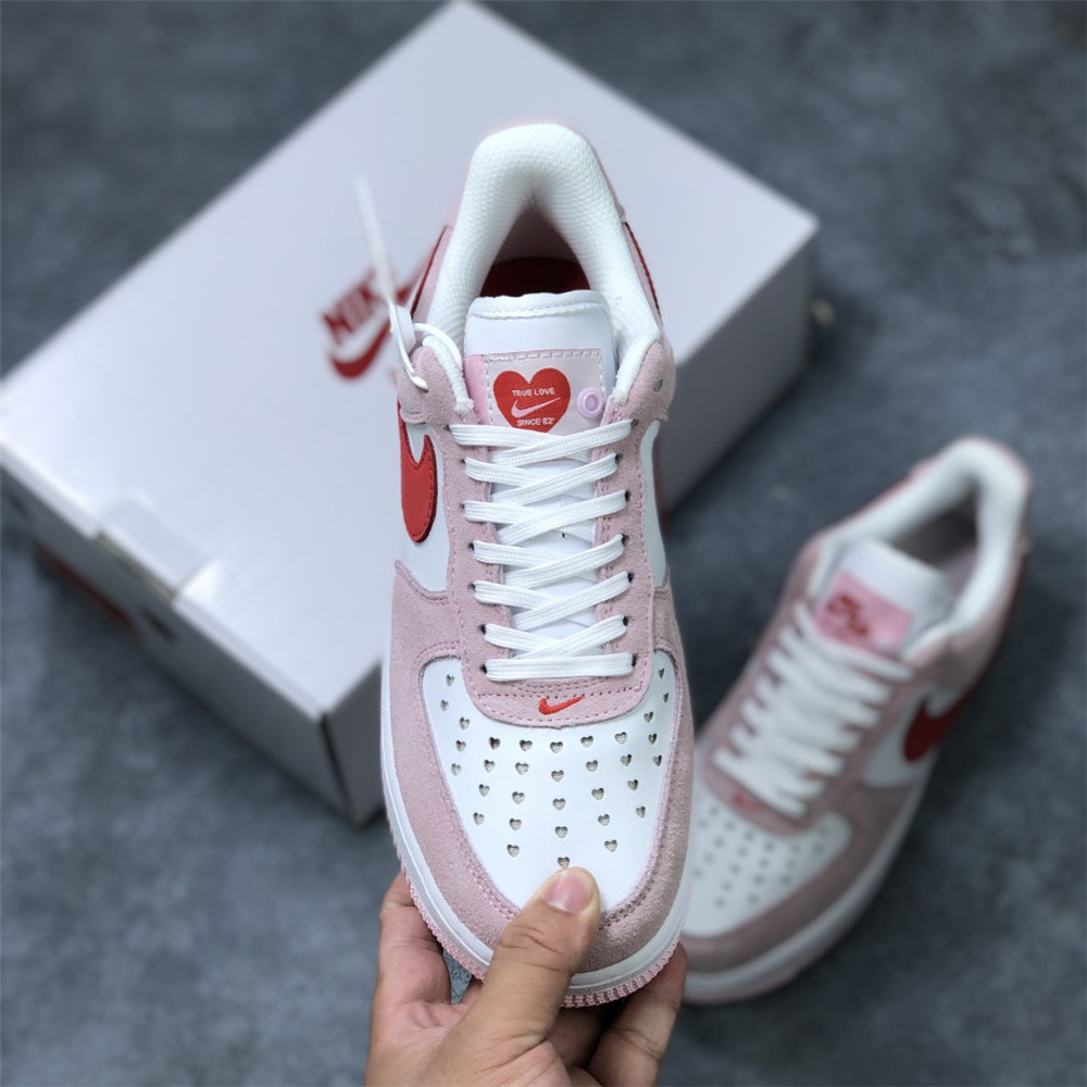 Nike Air Force Pink Valentine Sneaker - 