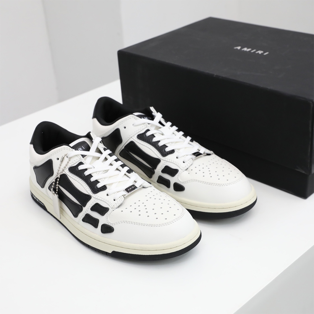 Amiri Skel-Top Low Sneaker White/Black - 