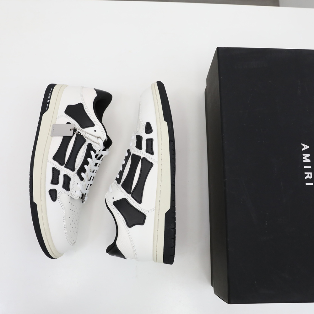 Amiri Skel-Top Low Sneaker White/Black - 