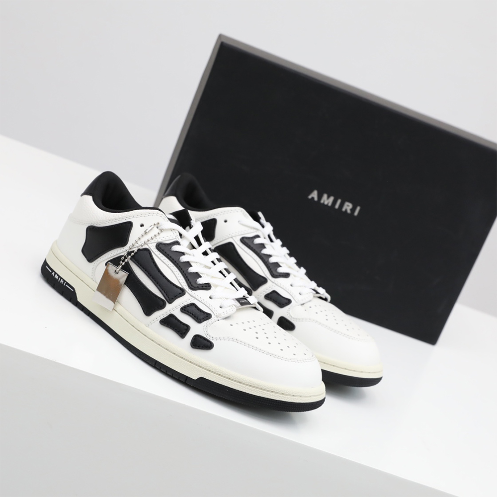 Amiri Skel-Top Low Sneaker White/Black - 