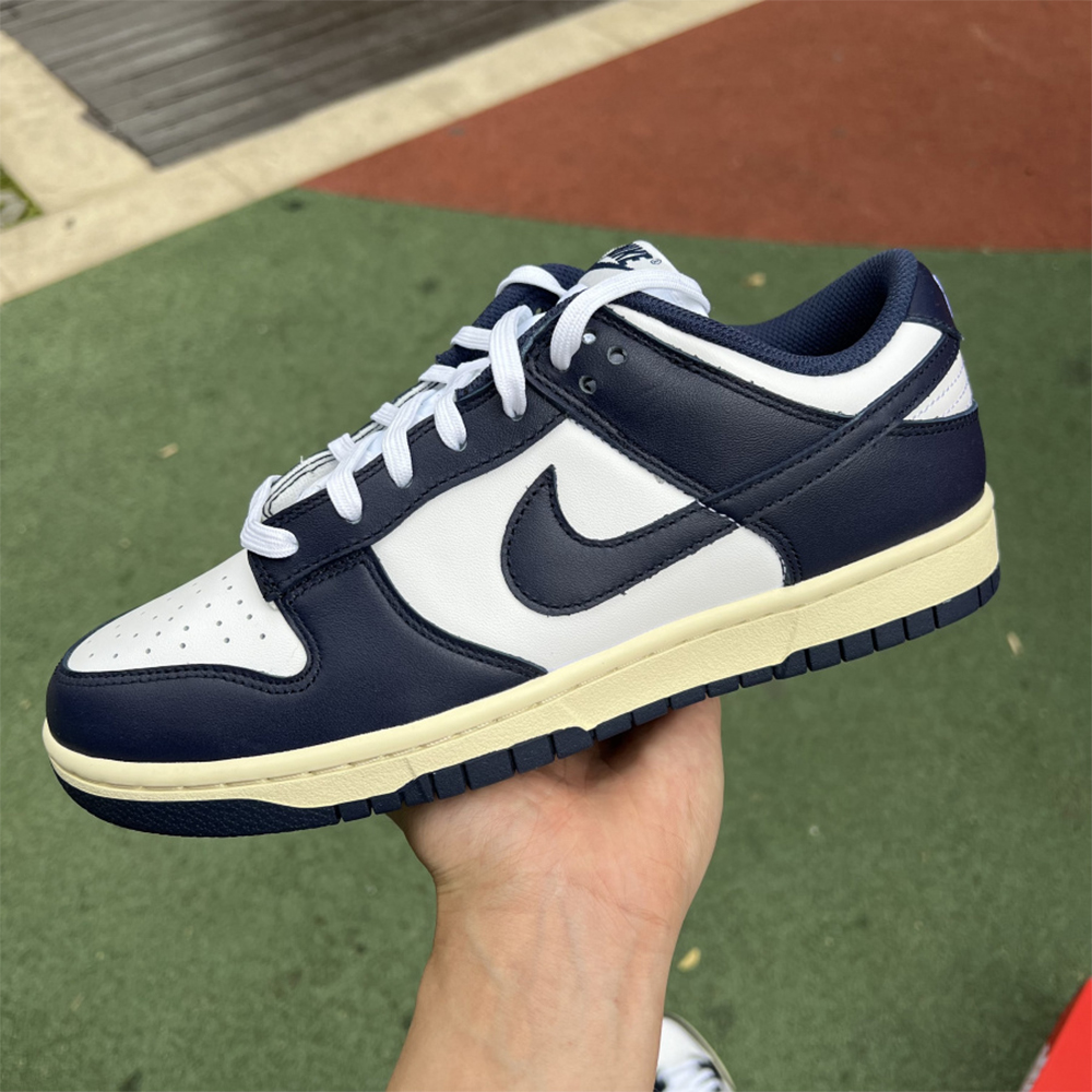 Nike Dunk Vintage Navy Sneaker - DesignerGu