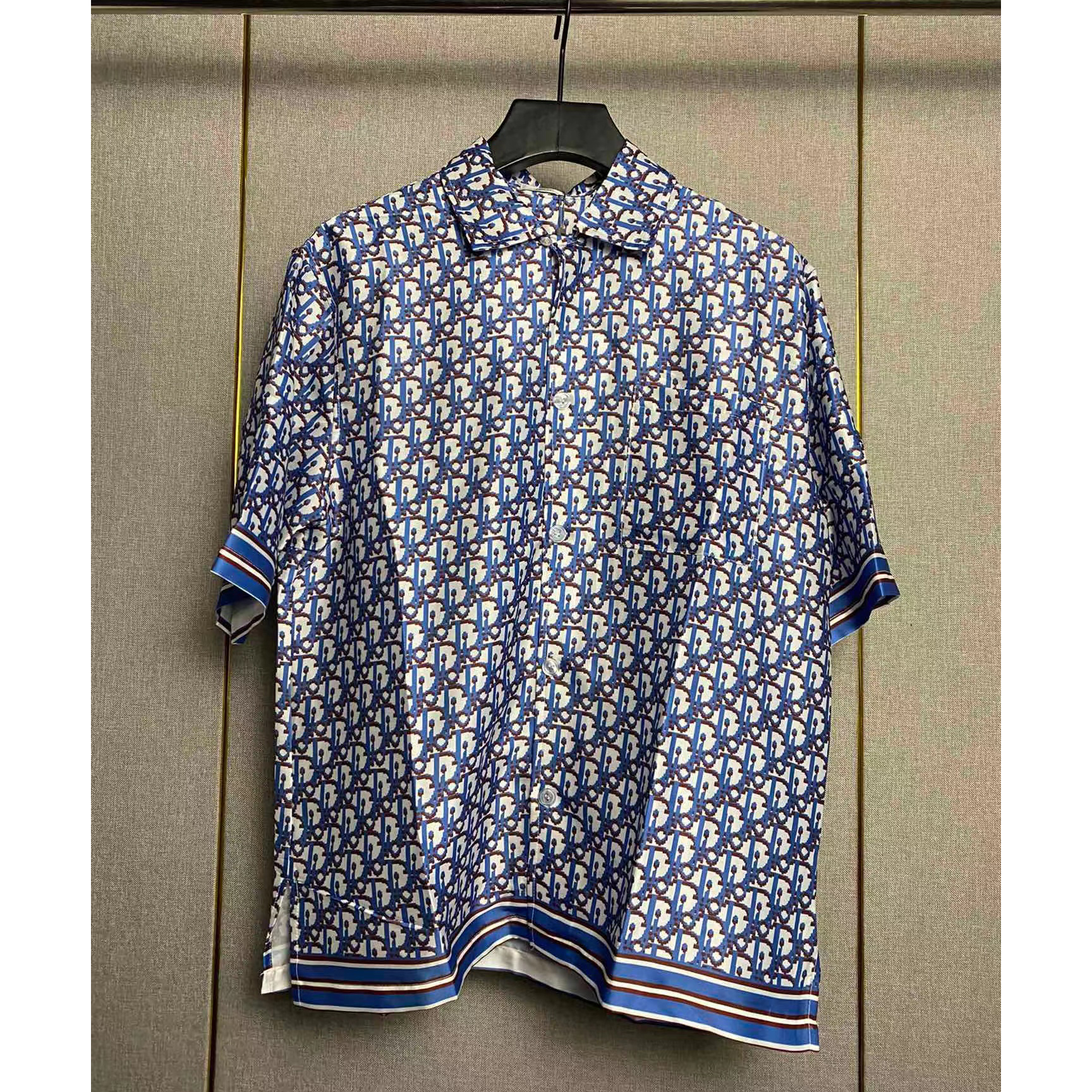 Dior Oblique Pixel Short-Sleeved Shirt And Shorts - DesignerGu