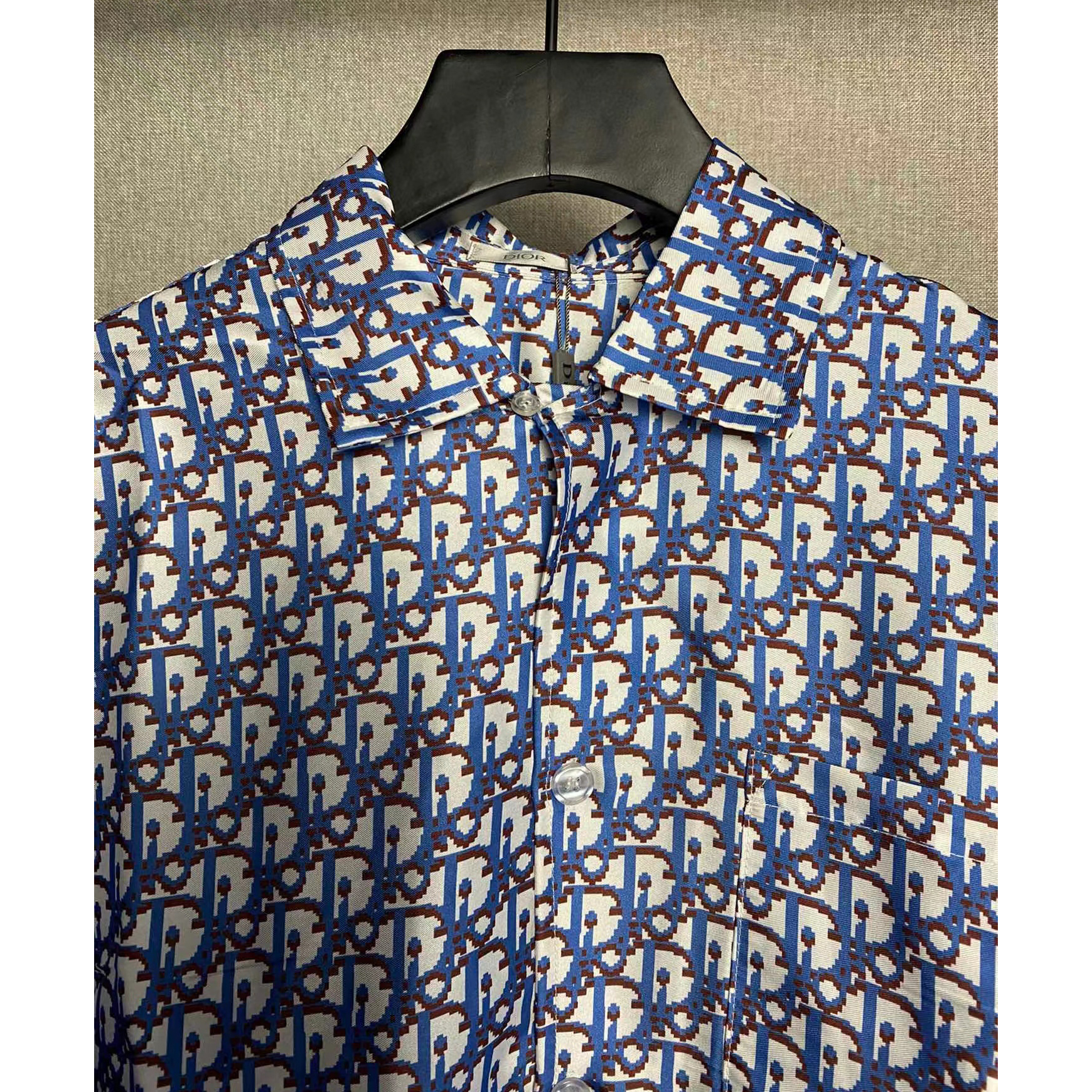 Dior Oblique Pixel Short-Sleeved Shirt And Shorts - DesignerGu