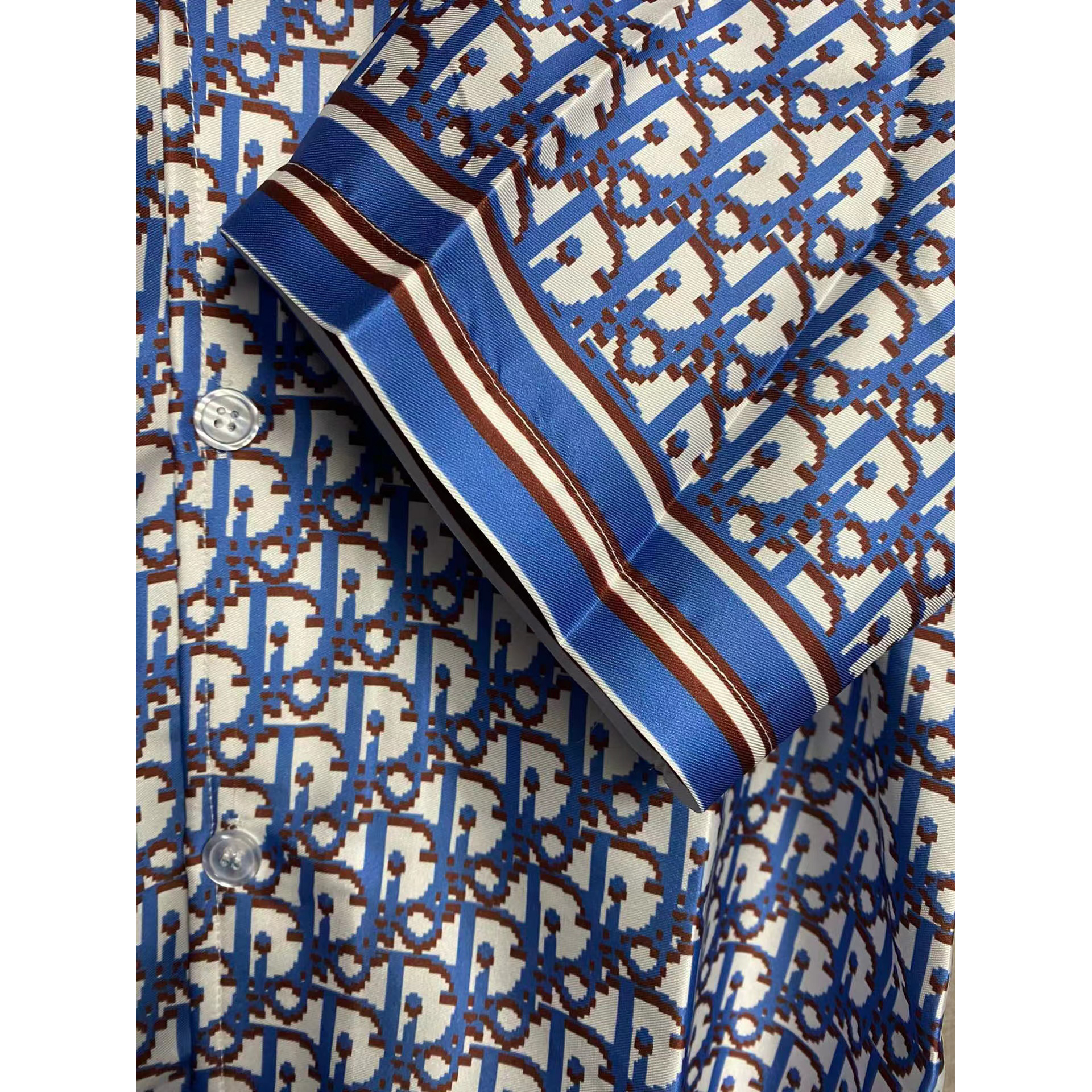 Dior Oblique Pixel Short-Sleeved Shirt And Shorts - DesignerGu