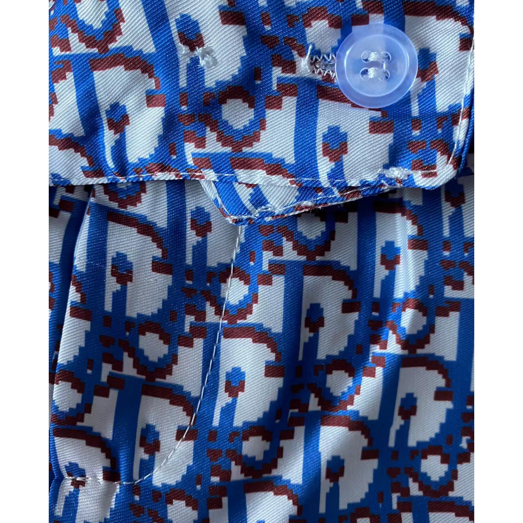 Dior Oblique Pixel Short-Sleeved Shirt And Shorts - DesignerGu