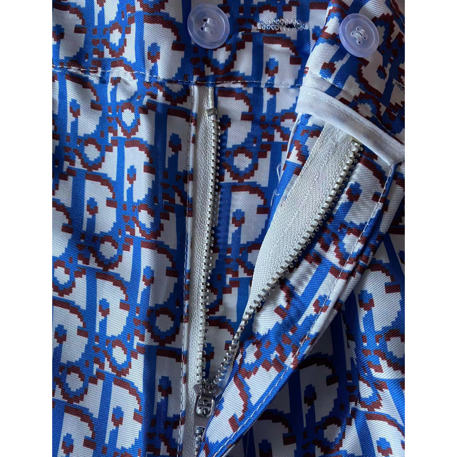 Dior Oblique Pixel Short-Sleeved Shirt And Shorts - DesignerGu