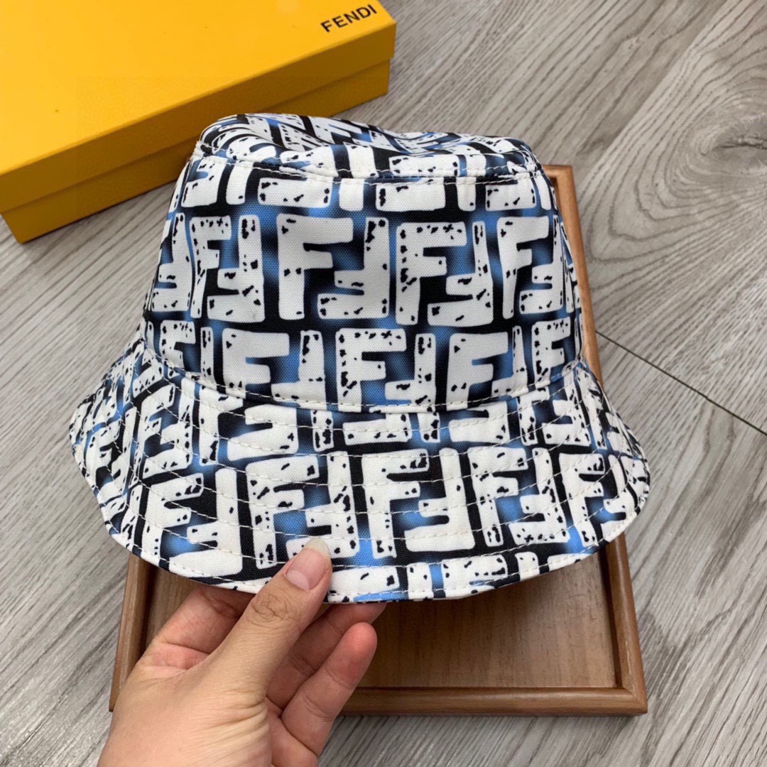Fendi Multicolor Canvas Bucket Hat - DesignerGu