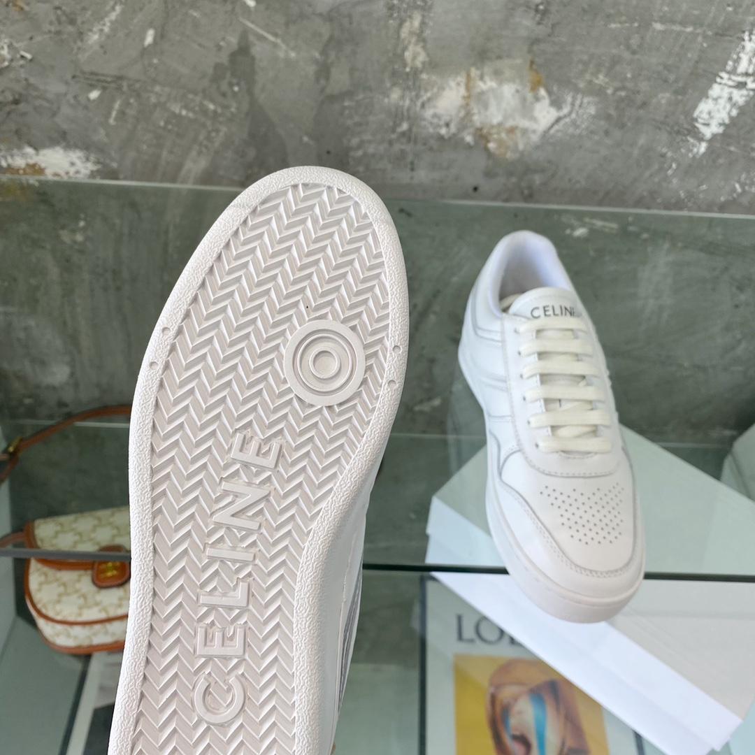 Celine Trainer Low Lace-Up Sneaker In Calfskin - 