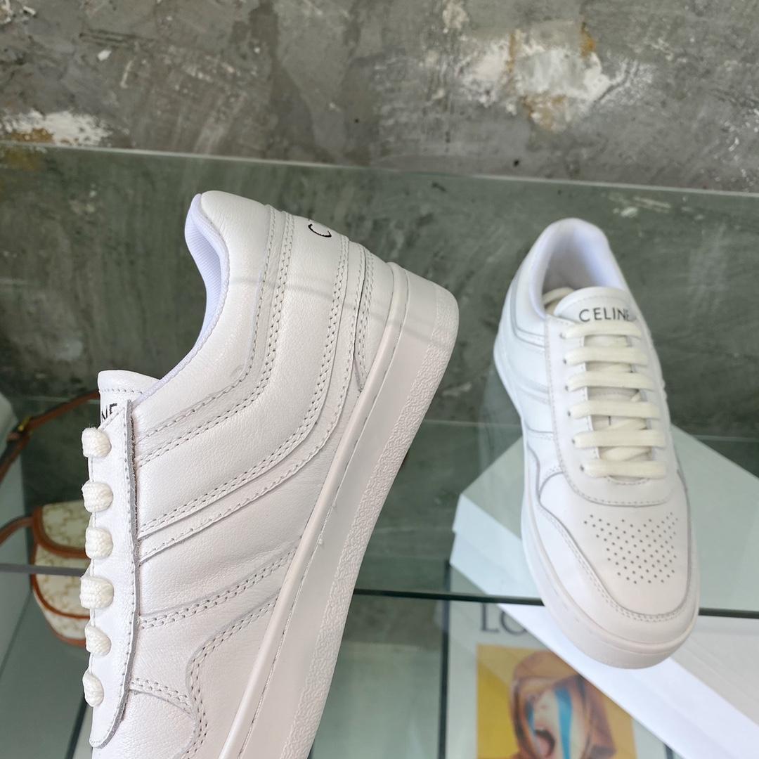 Celine Trainer Low Lace-Up Sneaker In Calfskin - 