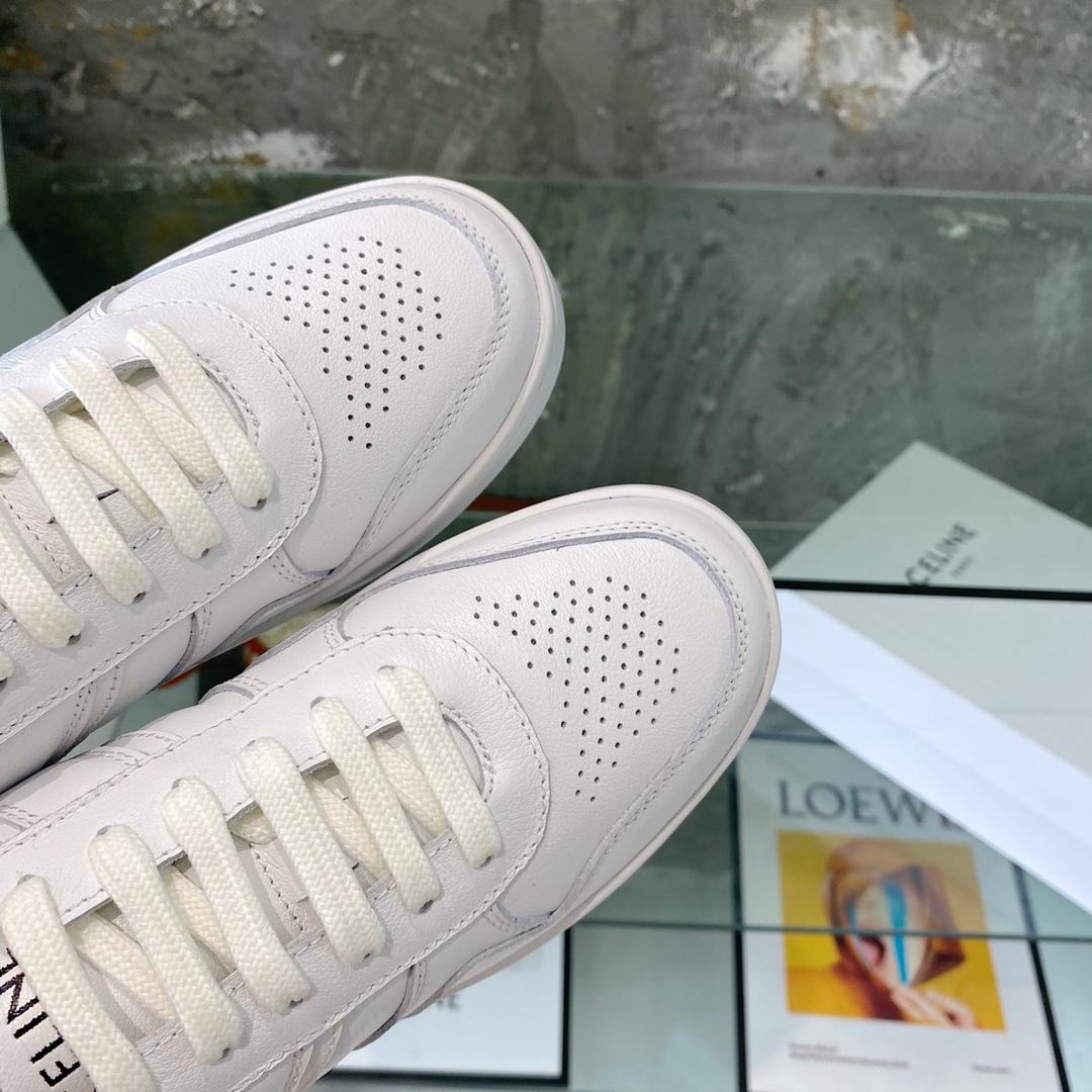 Celine Trainer Low Lace-Up Sneaker In Calfskin - 