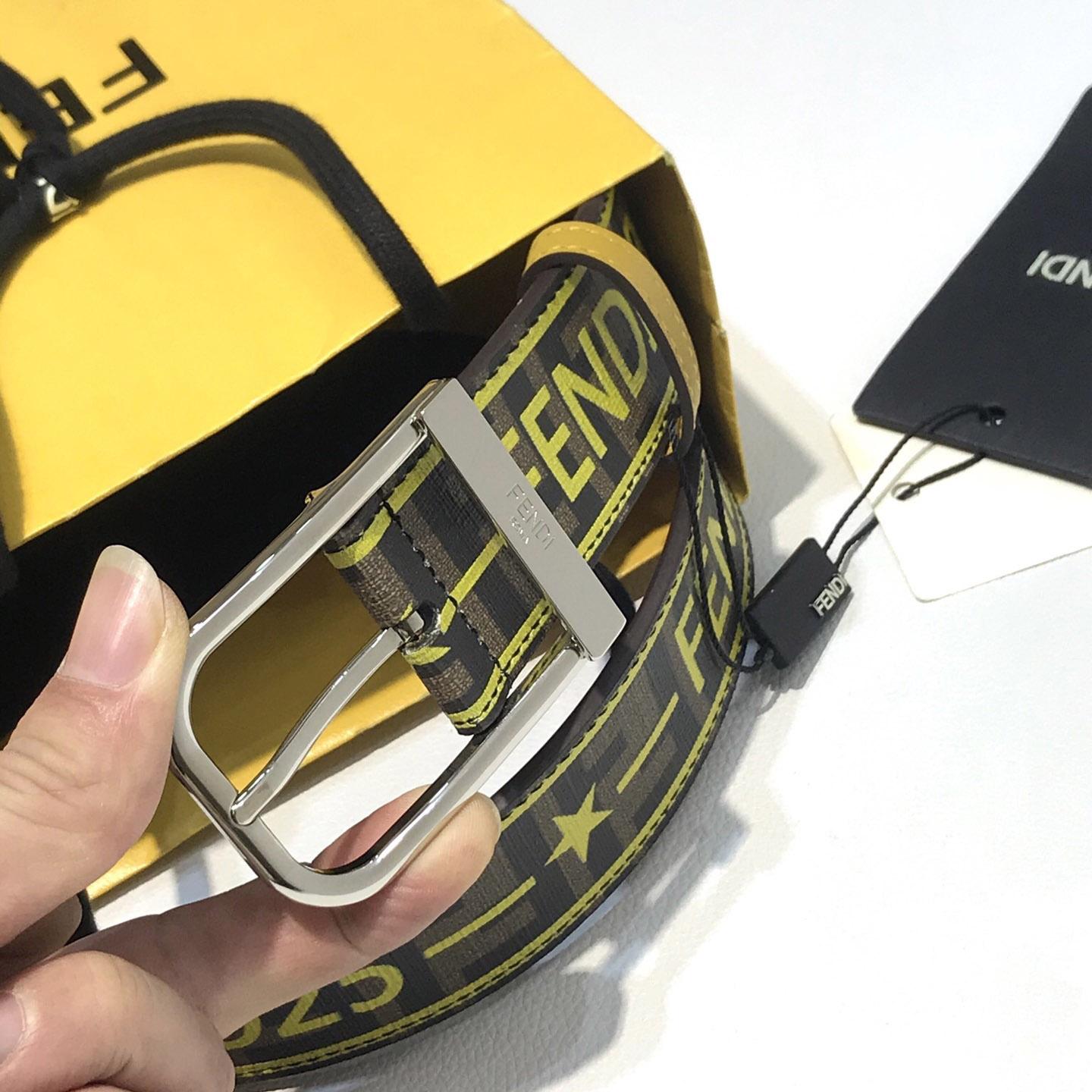 Fendi Reversible Leather Belt - 