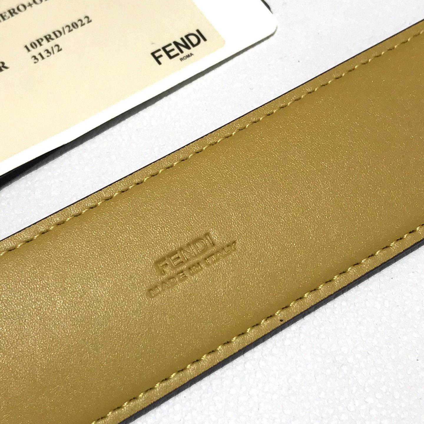 Fendi Reversible Leather Belt - 