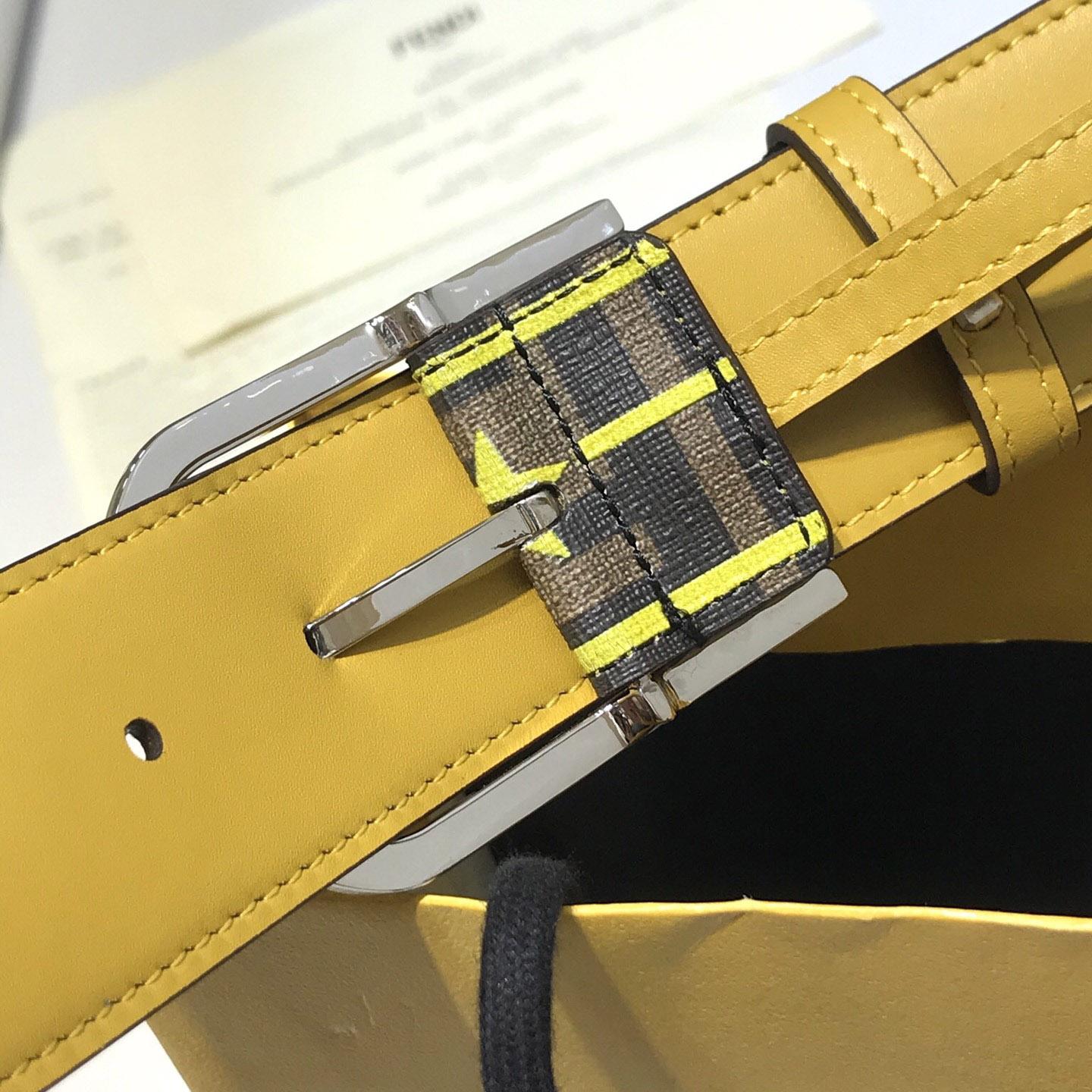 Fendi Reversible Leather Belt - 
