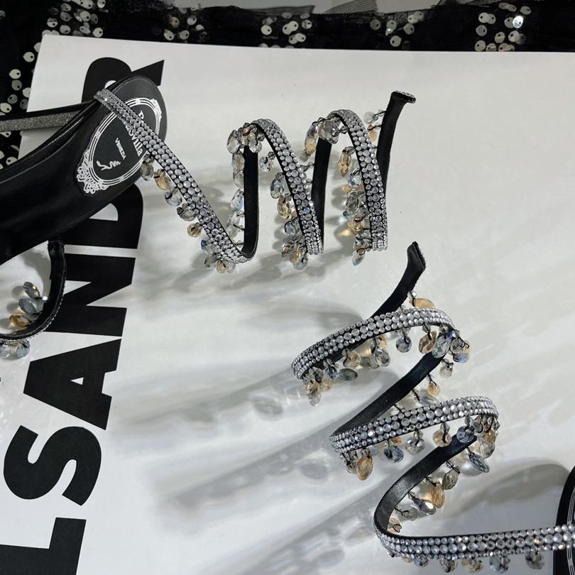 Rene Caovilla Stiletto Heel Sandals - 