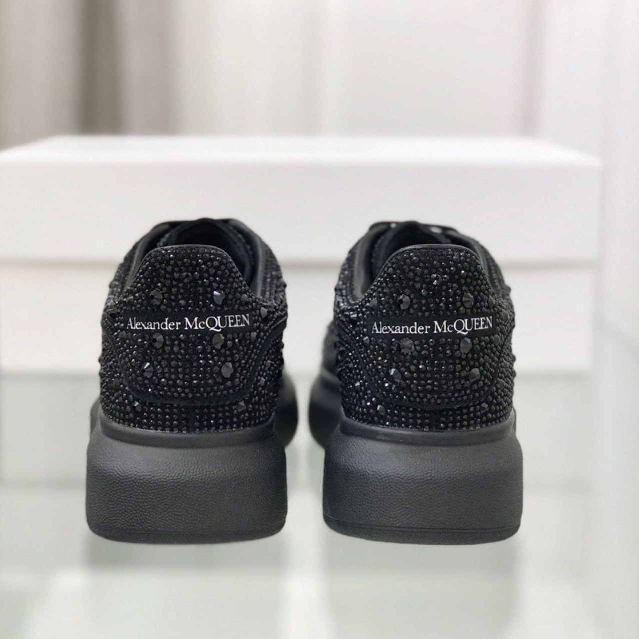 Alexander Mqueen Glitter Oversized Sneakers - 