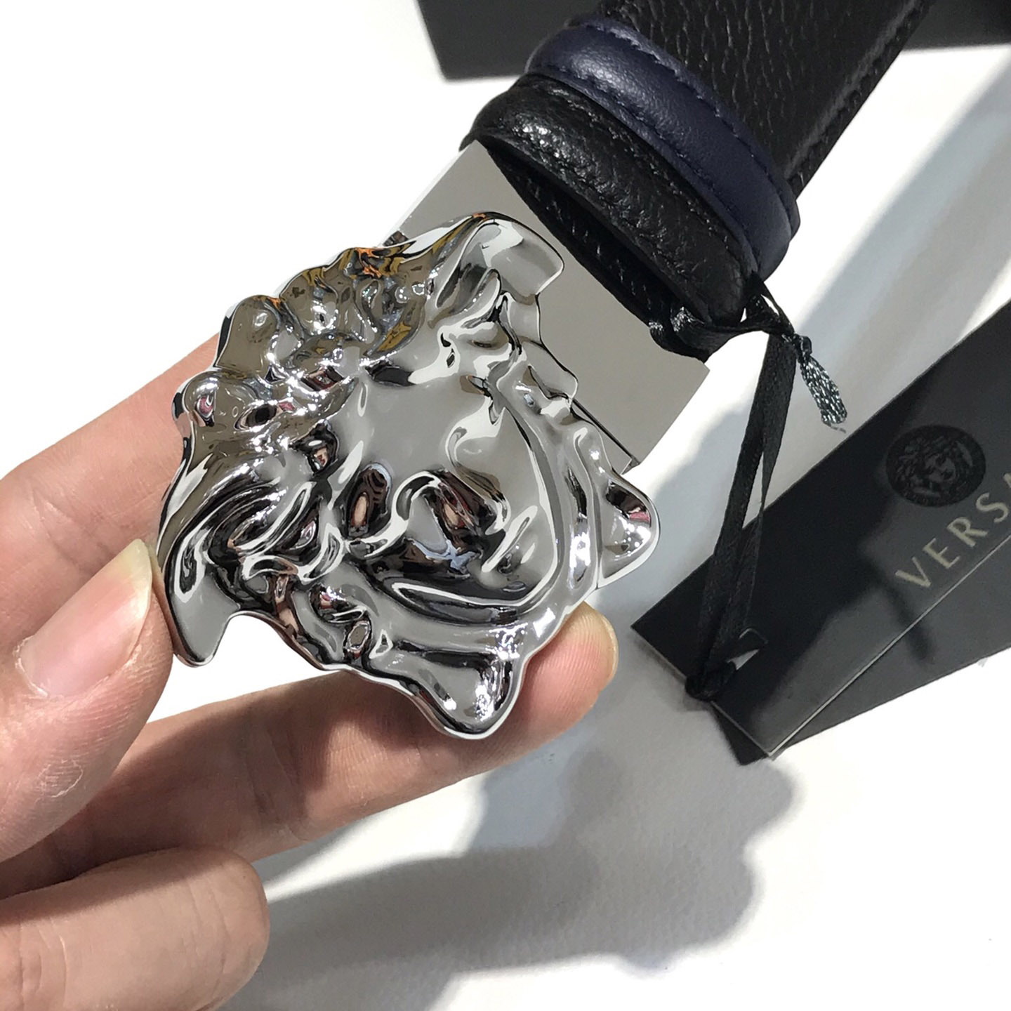 Versace Reversible Leather Belt  - 