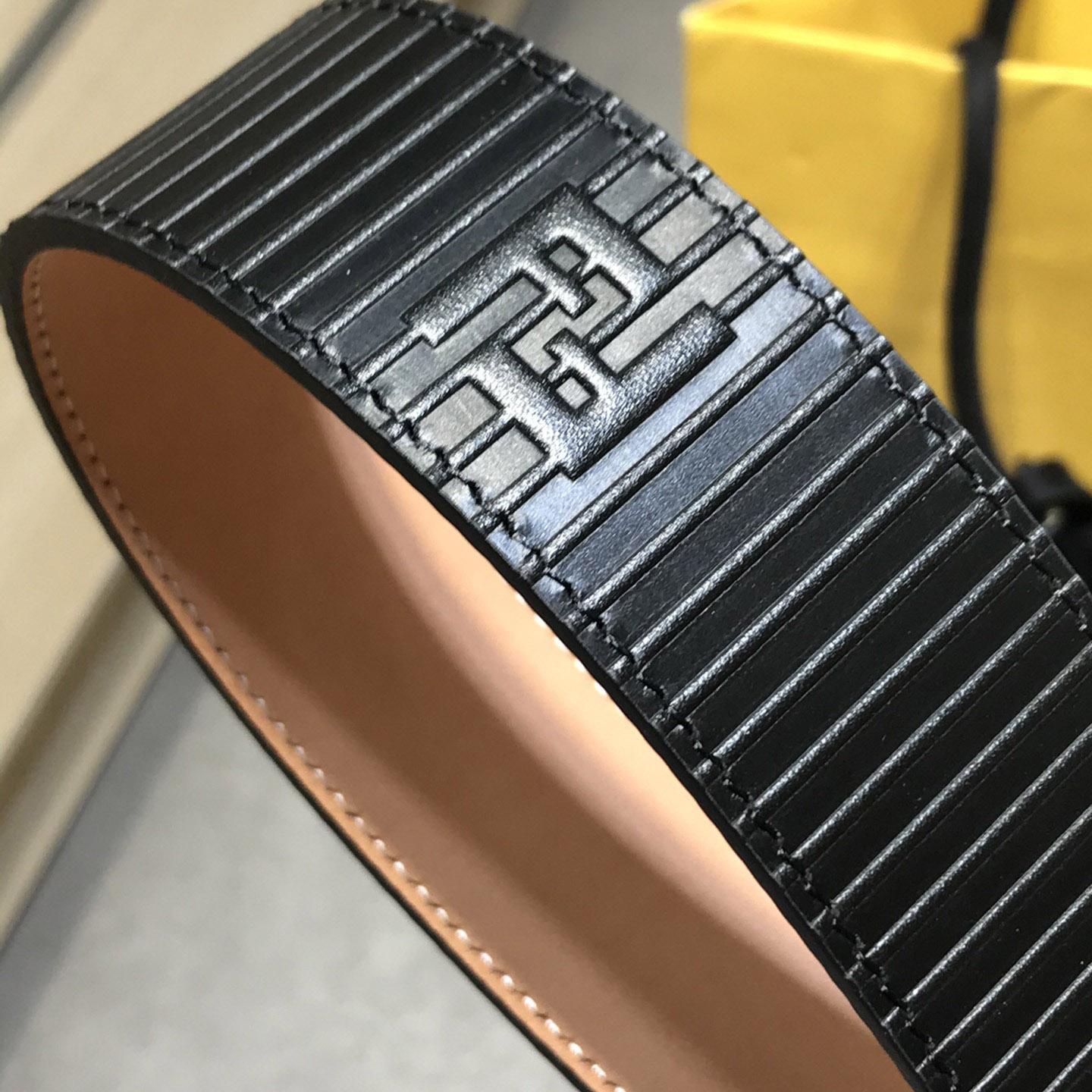 Fendi Black Leather Belt - 