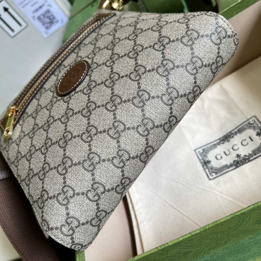 Gucci GG Supreme Messenger Bag(21-23.5-4.5cm)   - 