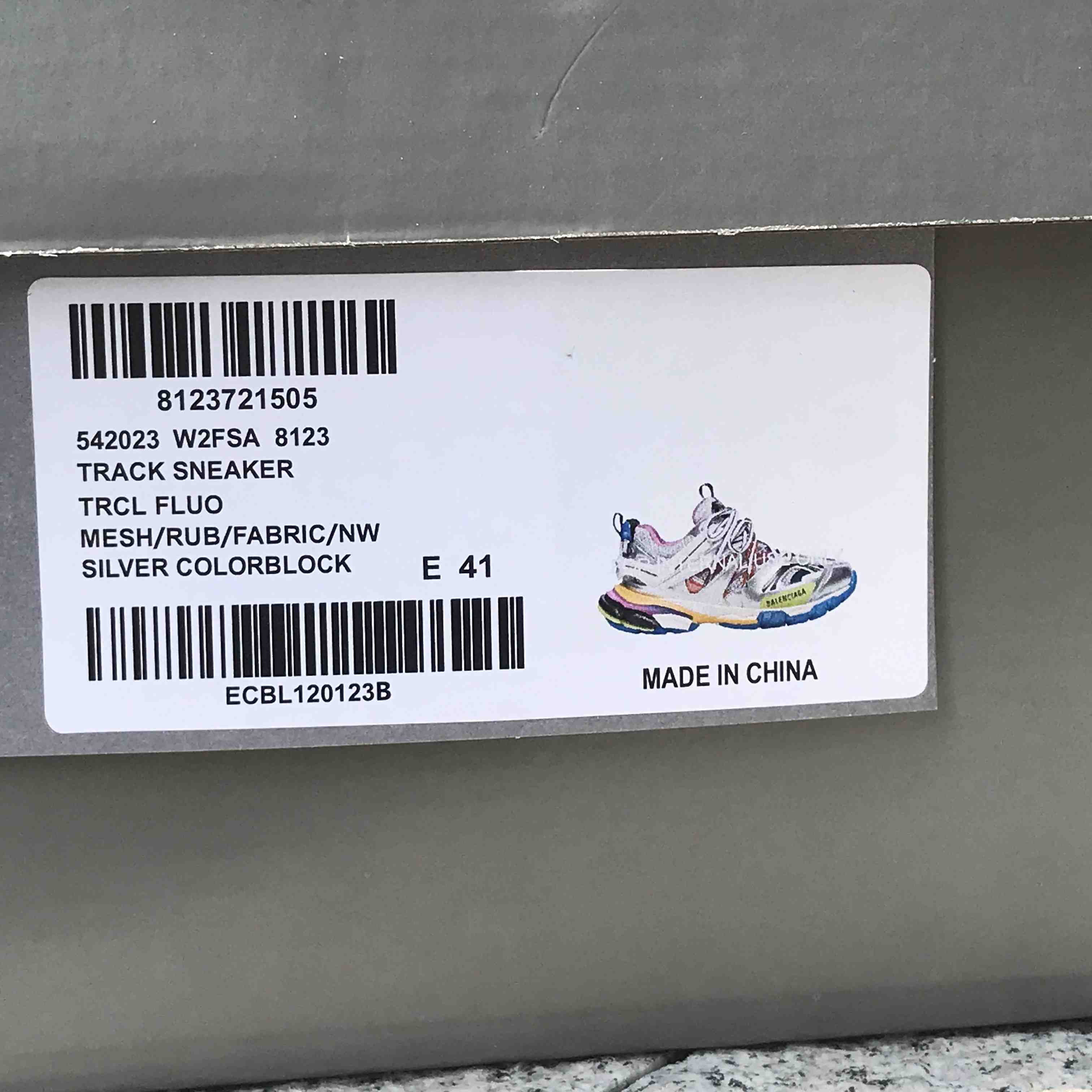 Balenciaga Track Sneaker In Silver - 