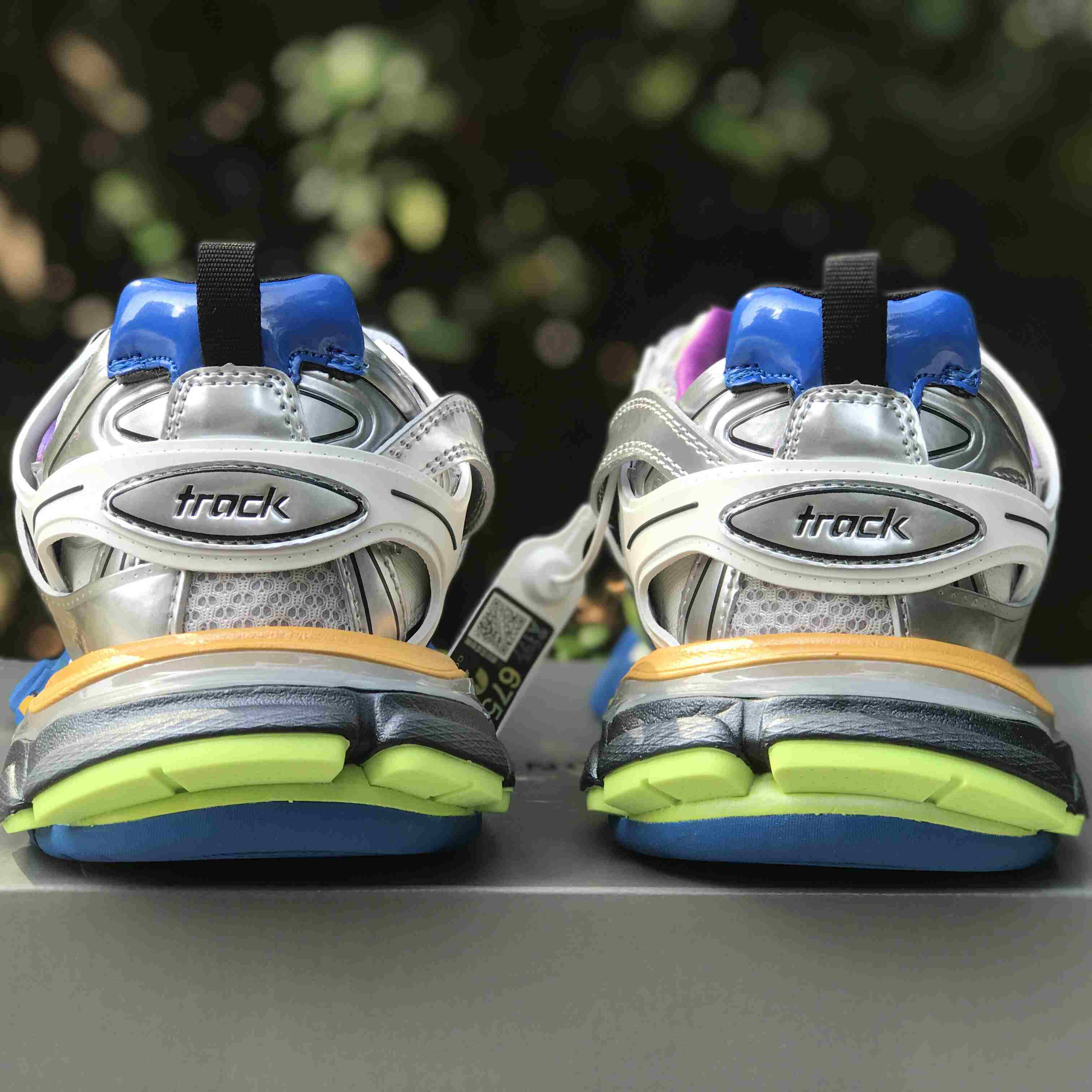 Balenciaga Track Sneaker In Silver - 