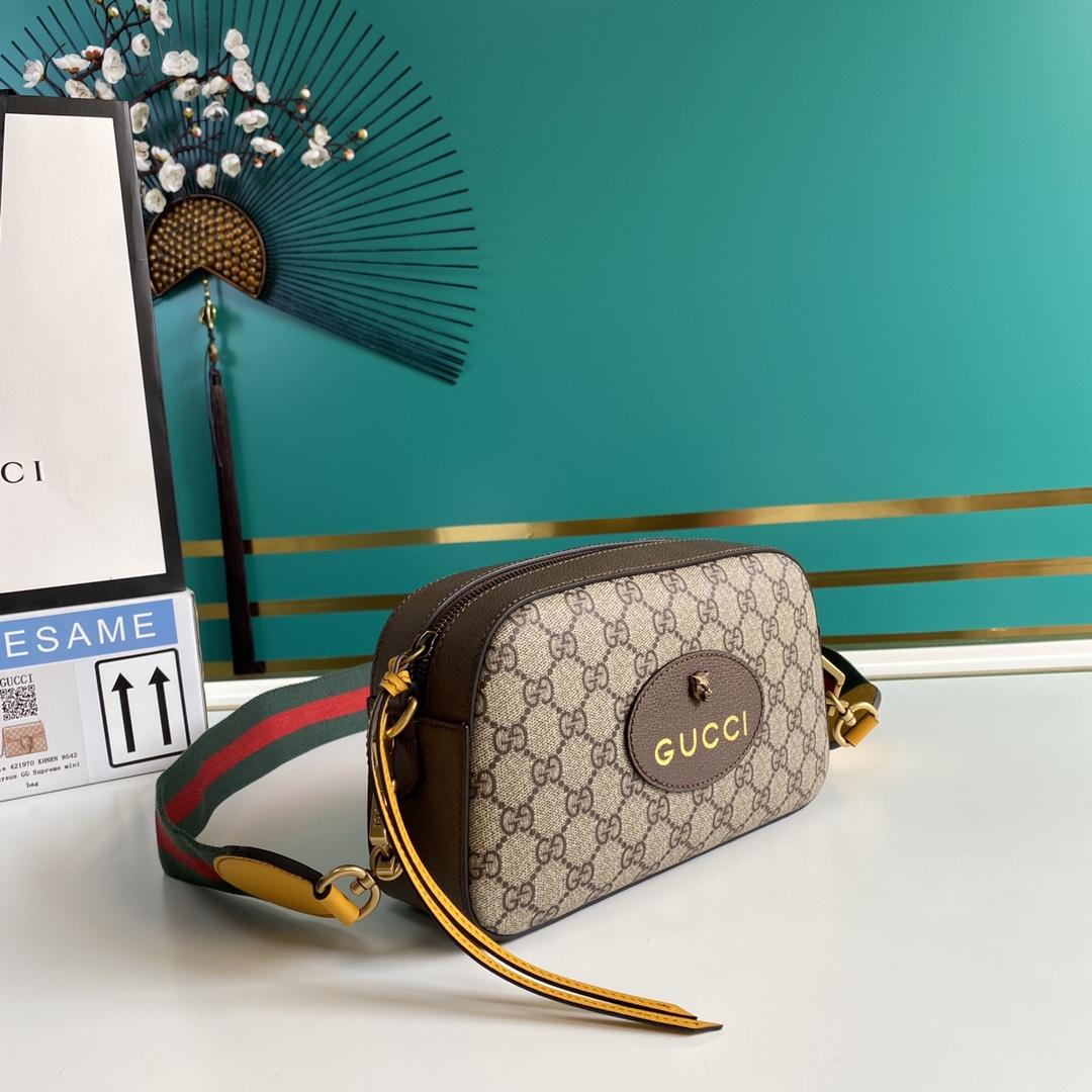 Gucci Neo Vintage GG Supreme Messenger Bag(24-15-7.6cm)   - DesignerGu