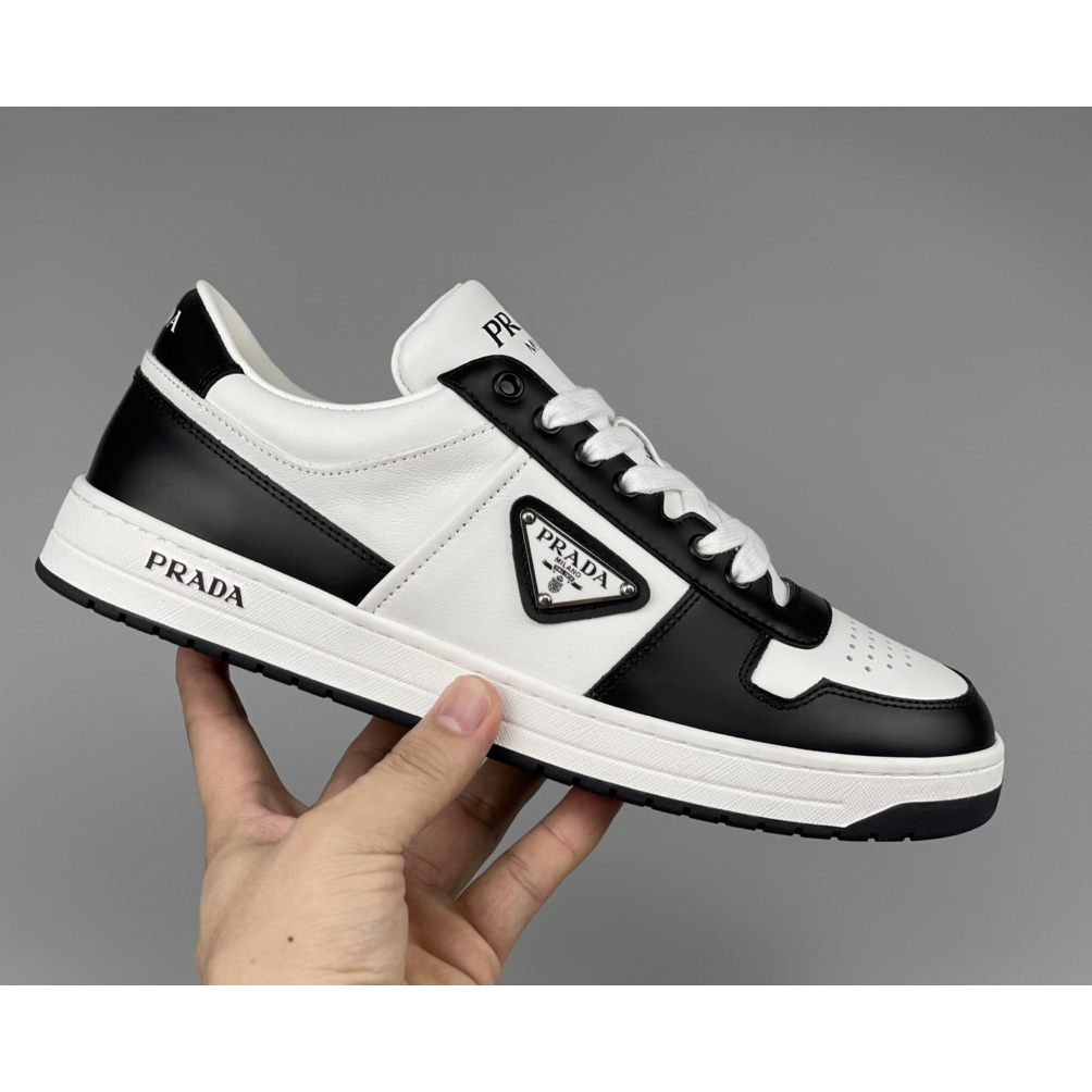 Prada Downtown Leather Sneakers - 