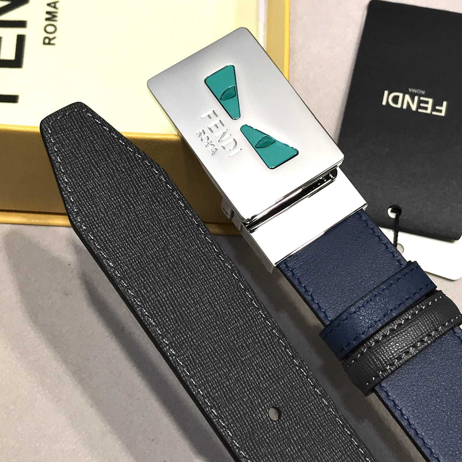 Fendi Leather Belt    35mm - 