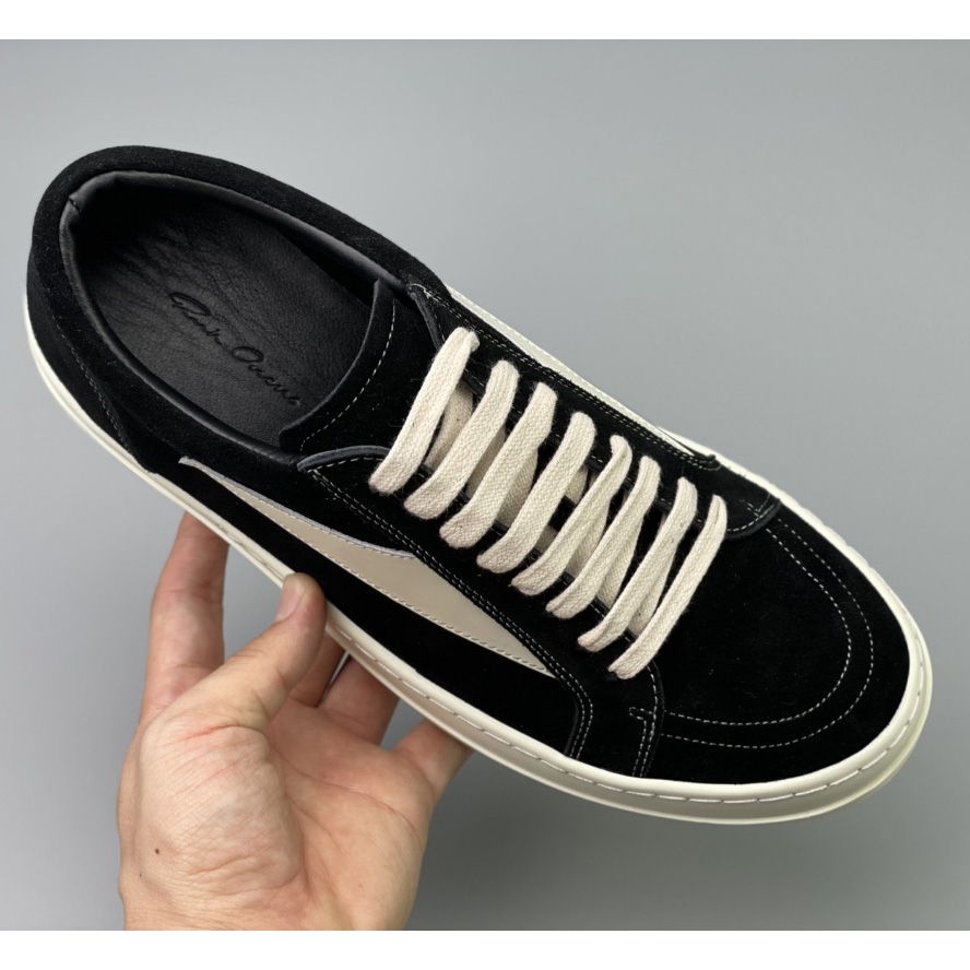 Rick Owens Vintage Suede Low-Top Sneakers - DesignerGu