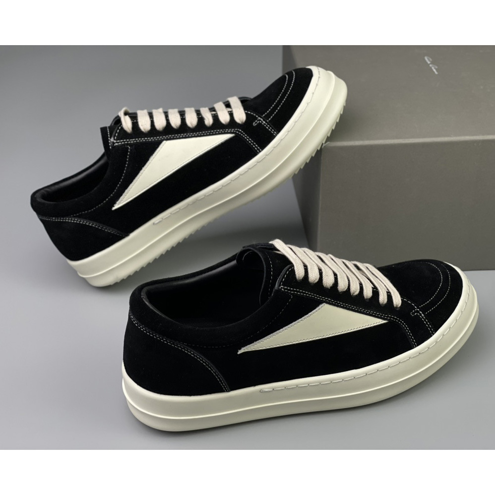 Rick Owens Vintage Suede Low-Top Sneakers - DesignerGu