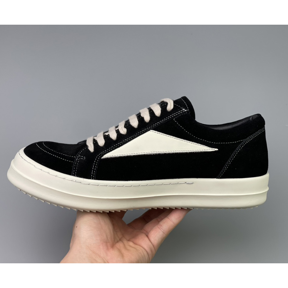 Rick Owens Vintage Suede Low-Top Sneakers - DesignerGu
