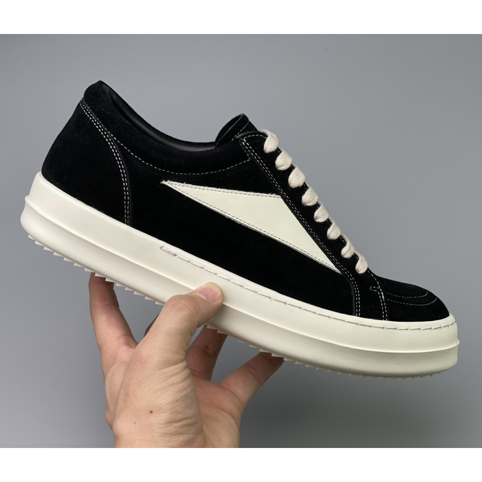 Rick Owens Vintage Suede Low-Top Sneakers - DesignerGu