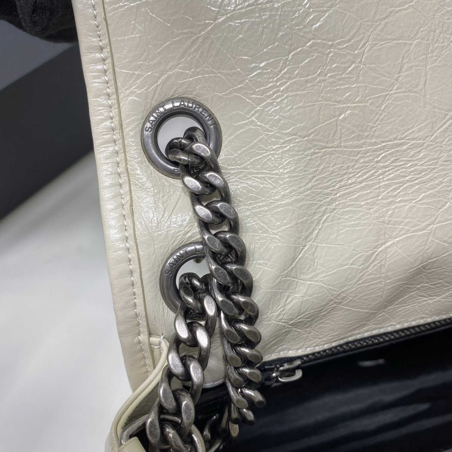 Saint Laurent Niki Medium Chain Bag In Crinkled Vintage Leather  - DesignerGu