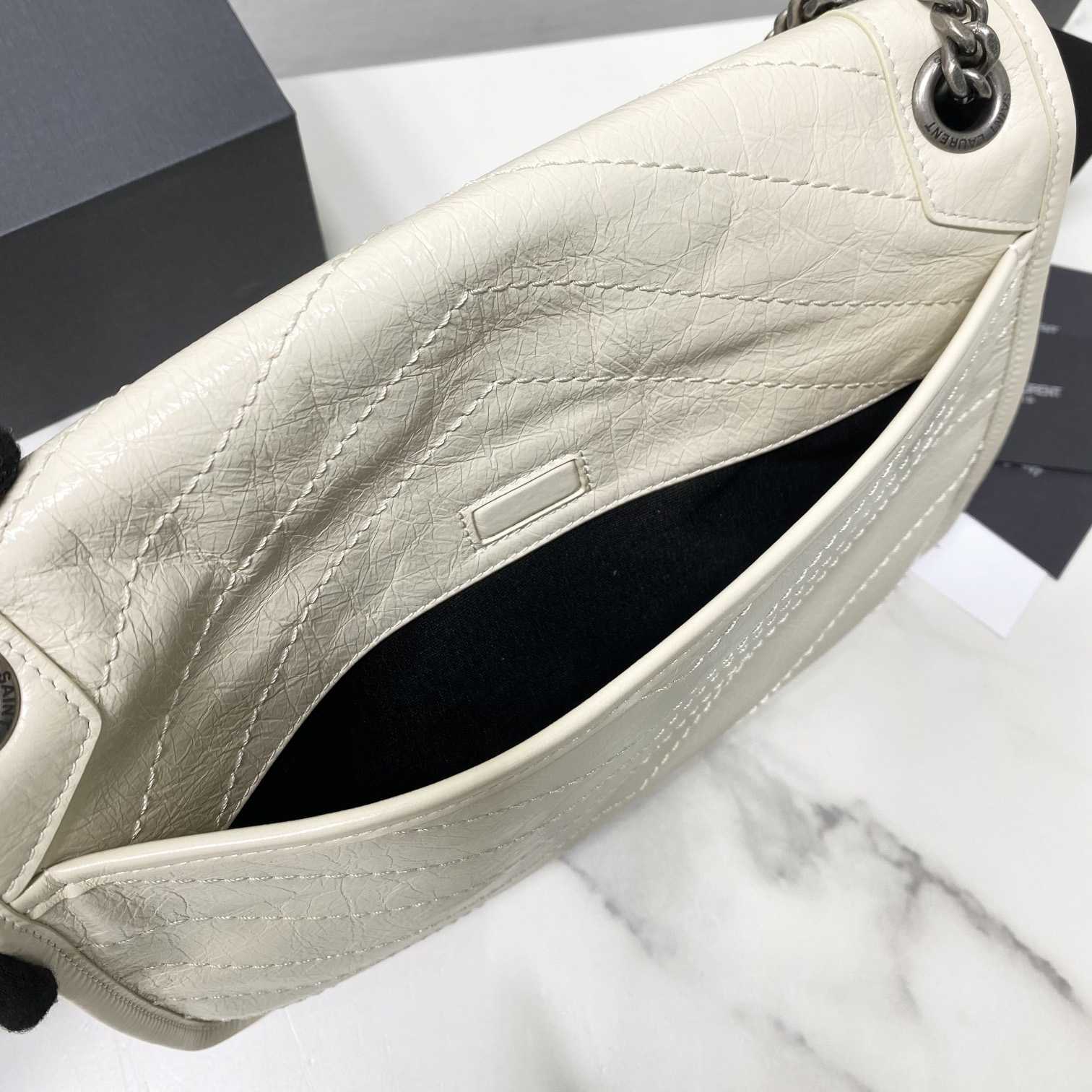 Saint Laurent Niki Medium Chain Bag In Crinkled Vintage Leather  - DesignerGu