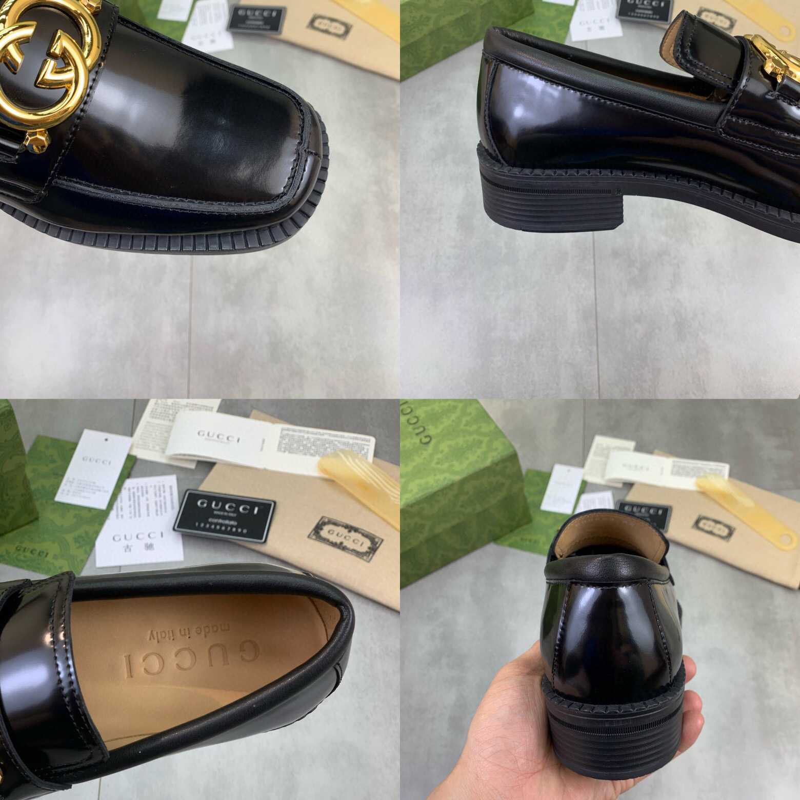 Gucci GG Leather Loafers(Upon Uk Size) - 