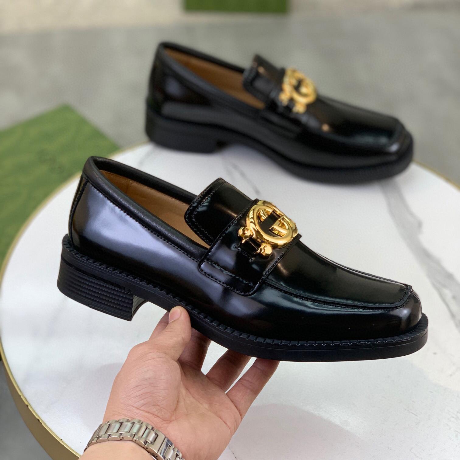 Gucci GG Leather Loafers(Upon Uk Size) - 