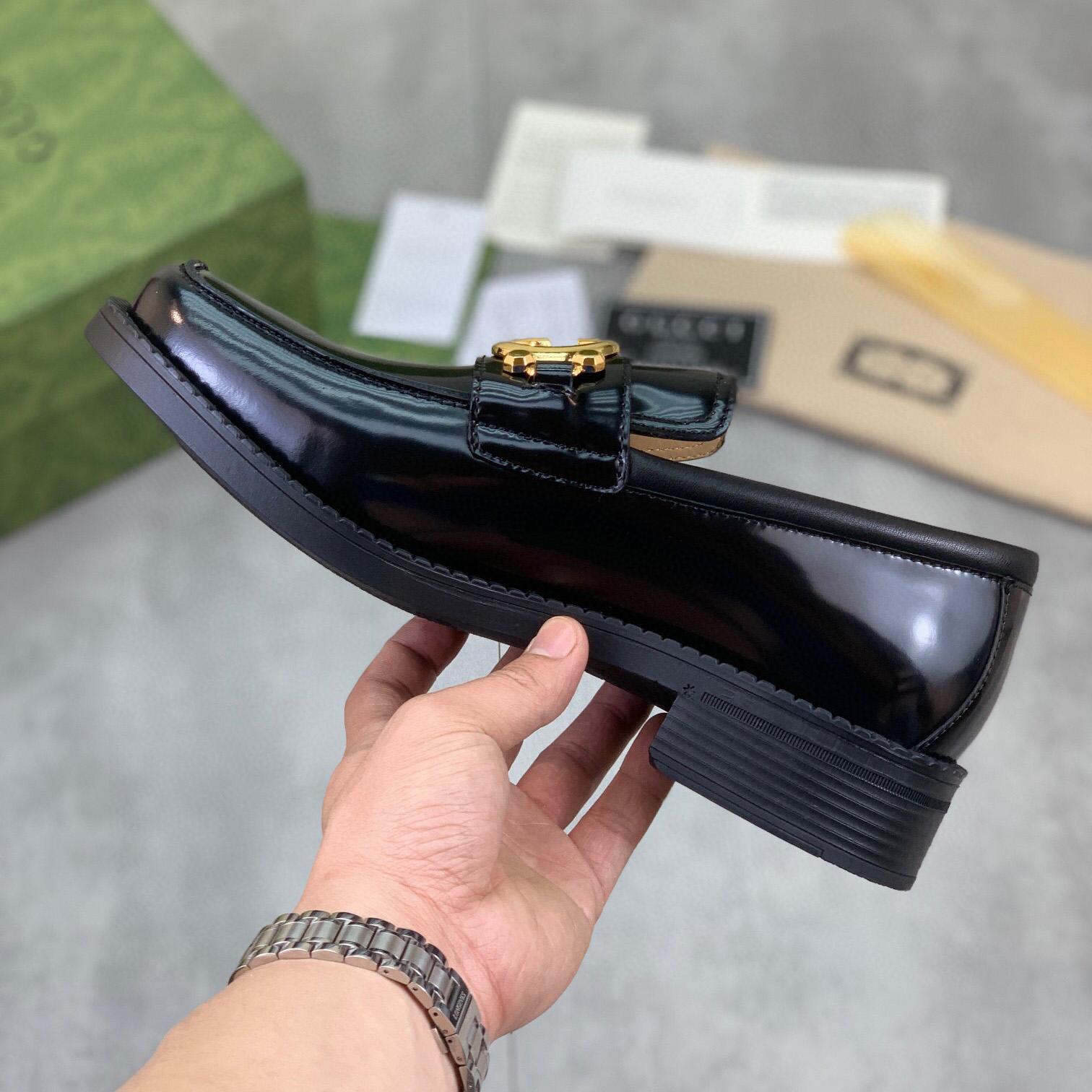 Gucci GG Leather Loafers(Upon Uk Size) - 