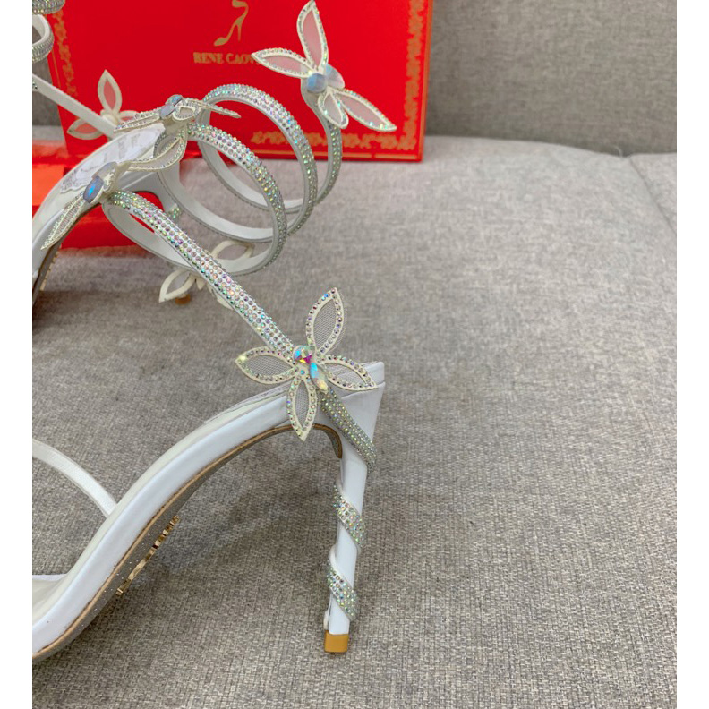 Rene Caovilla Margot Crystal White Sandal   95 - 